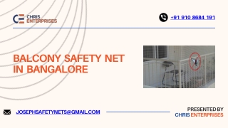 Balcony Safety  Net In Bangalore