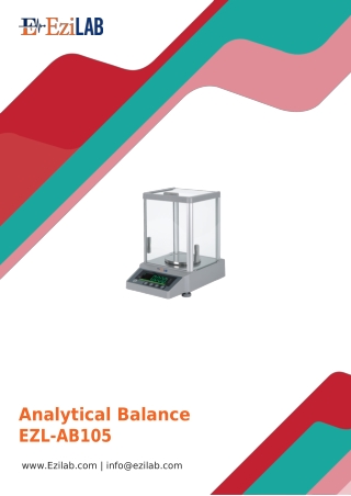 analytical balance ezl ab105