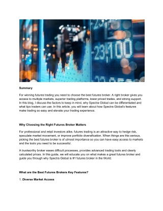 Best Futures Broker: Your Ultimate Guide to Finding the Right Partner