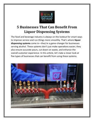 5 businesses that can benefit from liquor