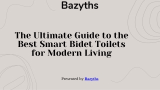 The Ultimate Guide to the Best Smart Bidet Toilets for Modern Living