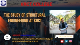 The Study of Structural Engineering at KRCT