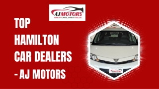 Top Hamilton Car Dealers - AJ Motors