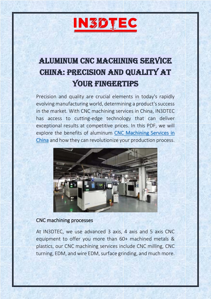 aluminum cnc machining service aluminum