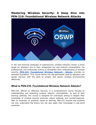 mastering wireless security a deep dive into
