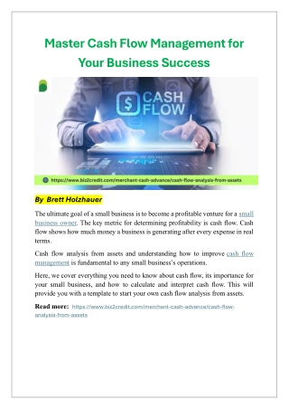 Master Cash Flow Management for Your Business Success