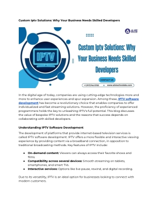 custom iptv solutions why your business needs