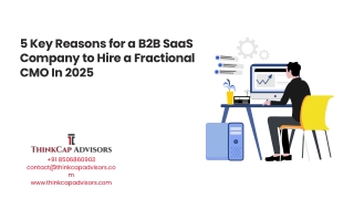 5 Key Reasons for a B2B SaaS Company to Hire a Fractional CMO