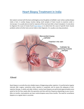 Heart Biopsy