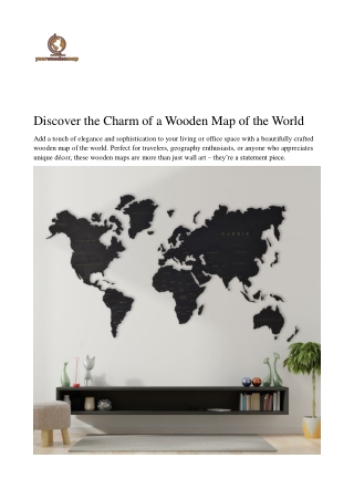world wooden map