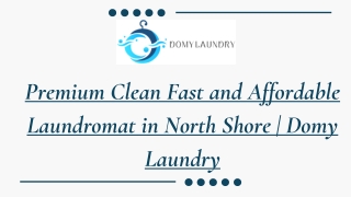 Premium Clean Fast and Affordable Laundromat in North Shore |Domy Laundry