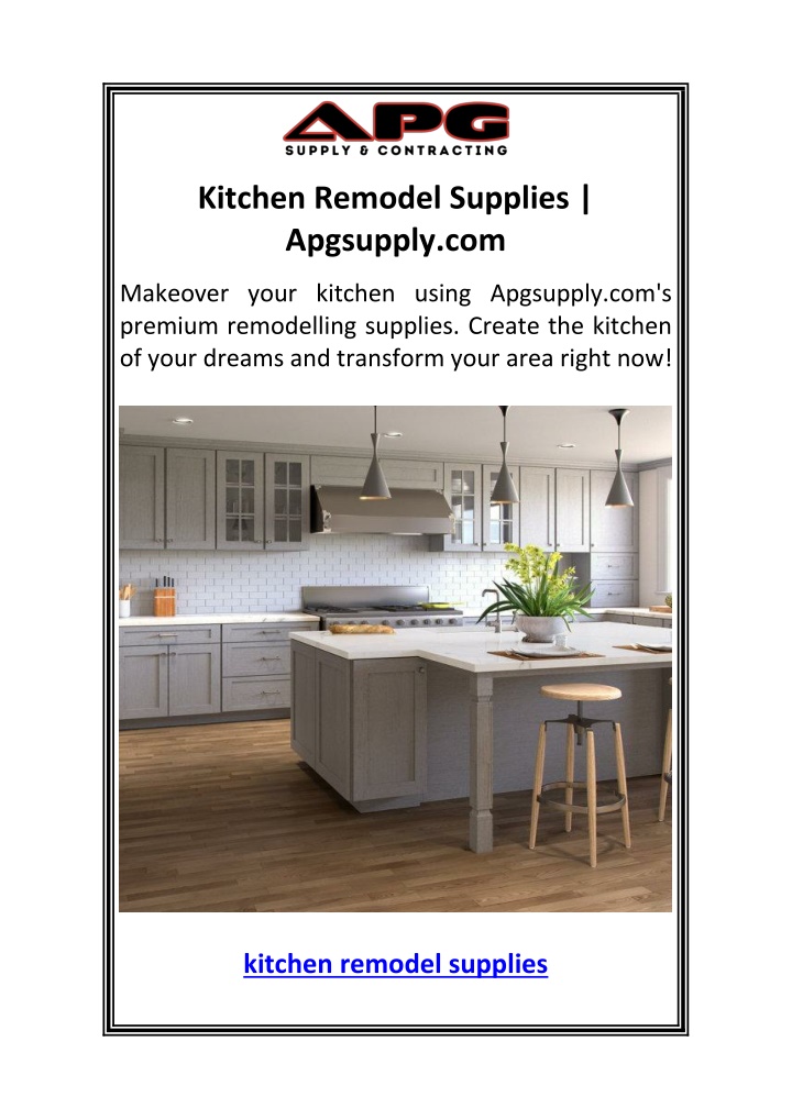 kitchen remodel supplies apgsupply com