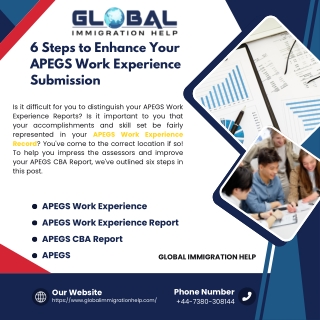 6 Steps to Enhance Your APEGS Work Experience Submission