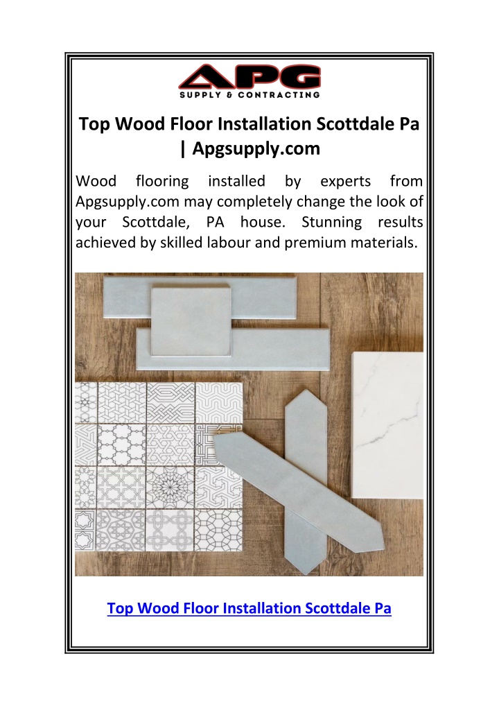 top wood floor installation scottdale