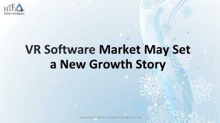 VR Software Market May Set a New Growth Story