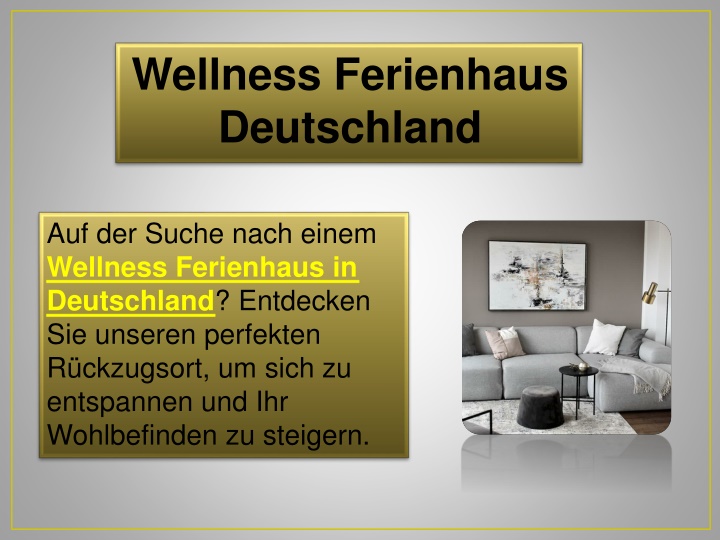 wellness ferienhaus deutschland