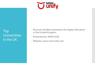 Top Universities in the UK: A Guide to Prestigious Institutions