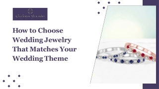 How to Choose Wedding Jewelry That Matches Your Wedding Theme