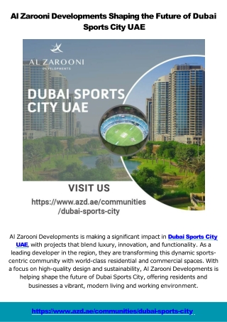 Discover Studio Apartments in Dubai Sports City UAE A Prime Location for Active Lifestyles