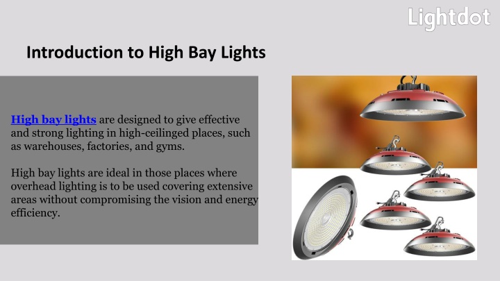 introduction to high bay lights