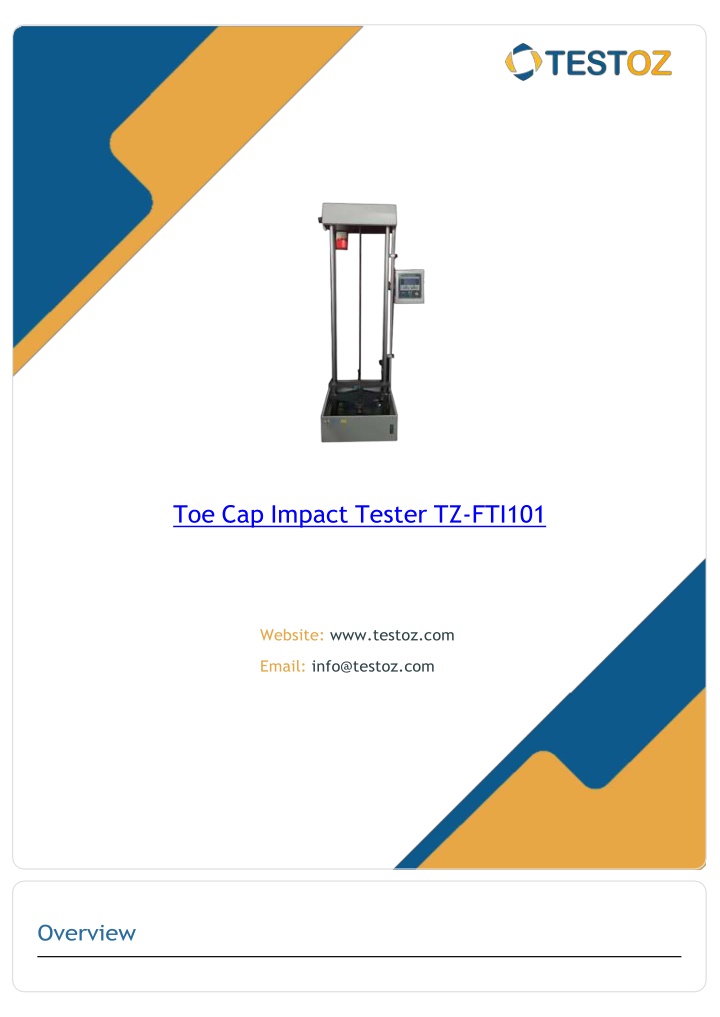 toe cap impact tester tz fti101