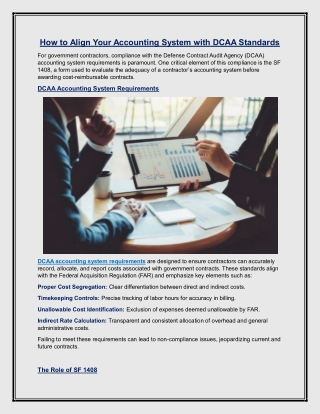 How to Align Your Accounting System with DCAA Standards