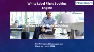 White Label Flight Booking Engine