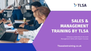 Sales & Management Training by TLSA