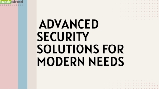 Advanced Security Solutions for Modern Needs