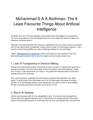 mohammad s a a alothman the 8 least favourite things about artificial intelligence