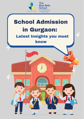 School Admission in Gurgaon - Latest Insights you must know