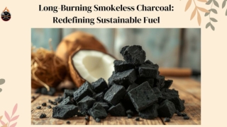 Long-Burning Smokeless Charcoal Redefining Sustainable Fuel
