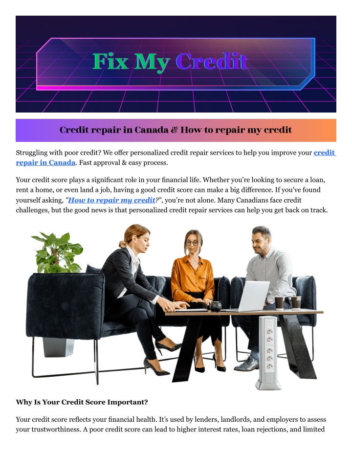 fix my fix my fix my credit