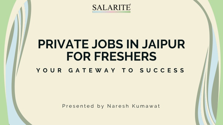 private jobs in jaipur for freshers