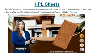 HPL Sheets