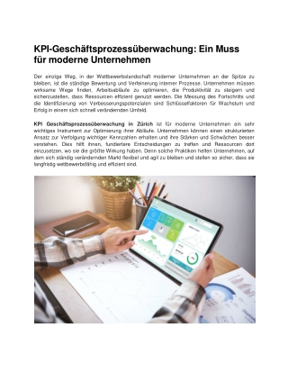 KPI-Geschäftsprozessüberwachung_ Ein Muss für moderne Unternehmen