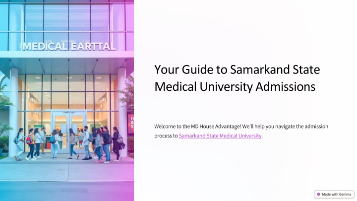 your guide to samarkand state medical university