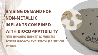 PEEK Implants Market to Witness Robust Growth and Reach $1.5 billion by 2030