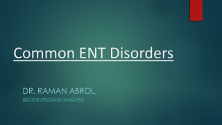 Best ENT Specialist in Mohali