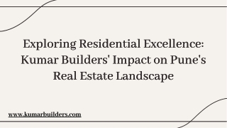 Residential projects in pune