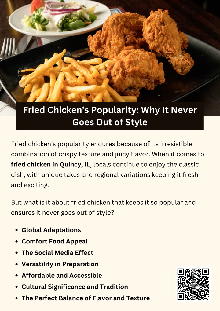 fried chicken s popularity why it never goes