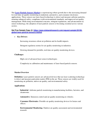 Laser Particle Sensors Market
