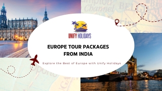 Europe Tour Packages from India | Unify Holidays