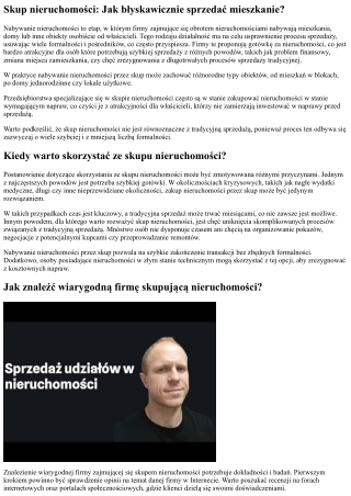 Nabywanie nieruchomości: Jak błyskawicznie sprzedać dom?