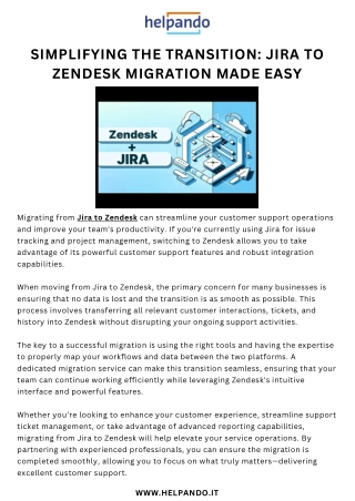 Simplifying the Transition: Jira to Zendesk Migration Made Easy