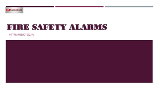 Fire Safety Alarms - www.indoteq.in