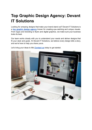 top graphic design agency devant it solutions