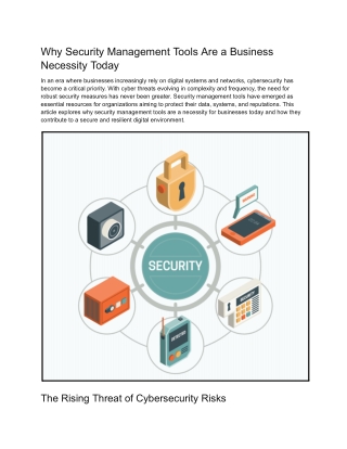why security management tools are a business