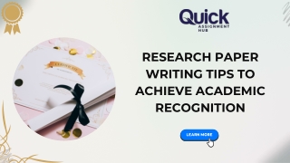 RESEARCH PAPER WRITING TIPS TO ACHIEVE ACADEMIC RECOGNITION