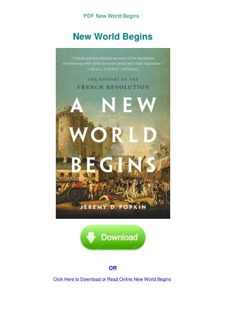PDF New World Begins